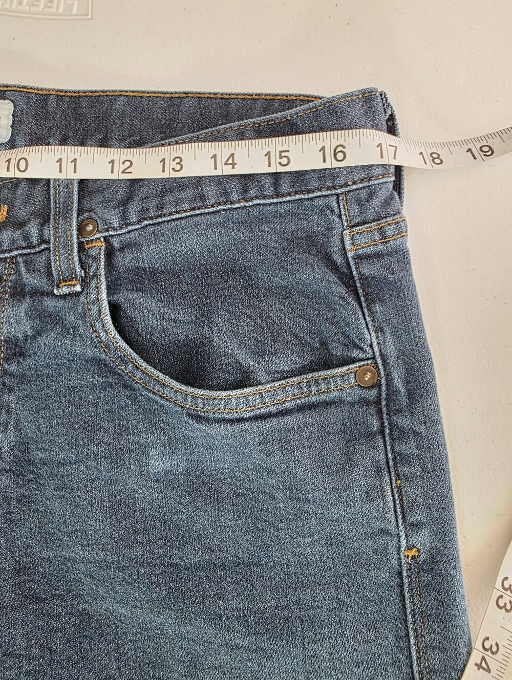 Hudson Blake Slim Straight Selvedge Button Fly Jeans Men 34x31 Dark Wash - Picture 4 of 13